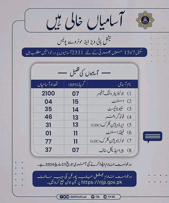 motorway police jobs 2024