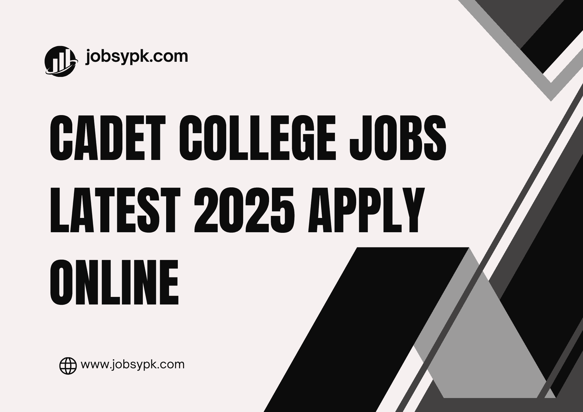 cadet college jobs latest 2025 apply online