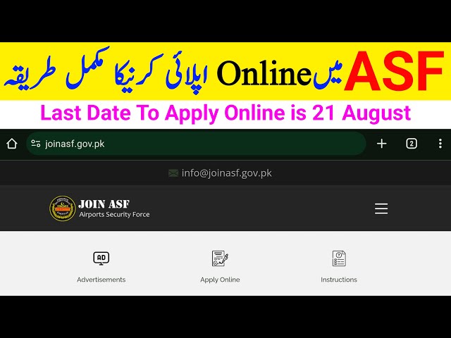 ASF Jobs advertisement |