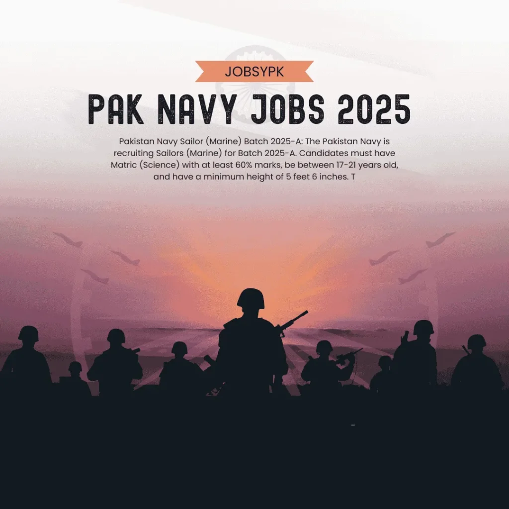 Pak Navy Jobs 2025 | Advertisement