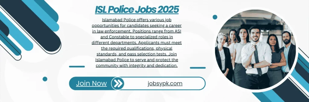 Islamabad Police Jobs Latest Advertisement